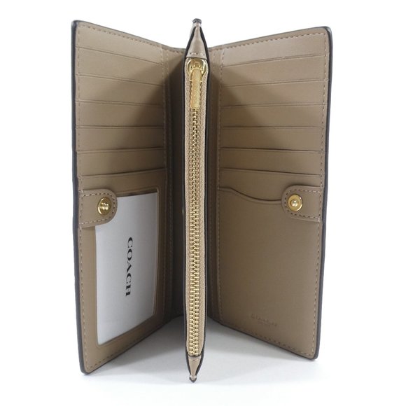 Coach Chalk Multi Dreamy Land Floral Print Slim Zip Wallet NWT C8715 - Picture 3 of 6